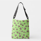 Cute Poop Emoji Pattern Crossbody Tas (Voorkant)