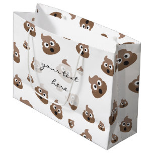 Cute Poop Emoji Pattern Groot Cadeauzakje