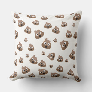 Cute Poop Emoji Pattern Kussen