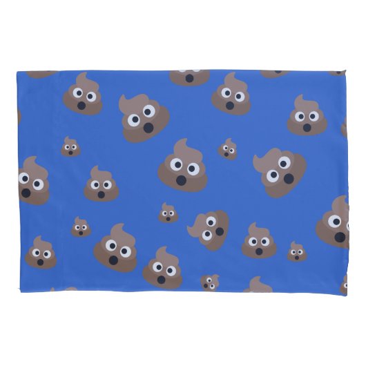Cute Poop Emoji Pattern Kussensloop (Voorkant)