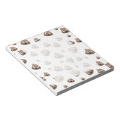 Cute Poop Emoji Pattern Notitieblok (Schuin)