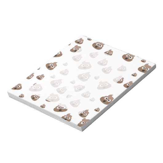 Cute Poop Emoji Pattern Notitieblok (Linkerzijde)