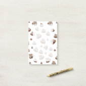 Cute Poop Emoji Pattern Post-it® Notes (Op bureau)