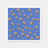Cute Poop Emoji Pattern Servetten (Voorkant)