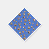 Cute Poop Emoji Pattern Servetten (Hoek)