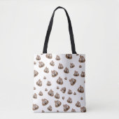 Cute Poop Emoji Pattern Tote Bag (Voorkant)