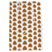 Cute Poop Pattern Gift Bag Medium Cadeauzakje (Voorkant)