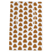 Cute Poop Pattern Gift Bag Medium Cadeauzakje (Achterkant)