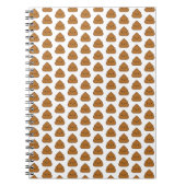 Cute Poop Pattern Spiral Notitieboek (Voorkant)