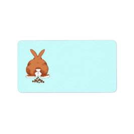 Cute Poopin Bunny Butt © Sandy Long Labs Etiket