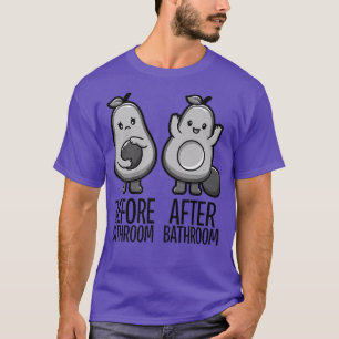 Cute pooping Avocado for Men Women, Vegan, Poop 28 T-shirt
