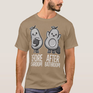 Cute pooping Avocado for Men Women, Vegan, Poop 28 T-shirt