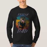 Cute poot Retro Hart Rottie Hond Huisdieren Dieren