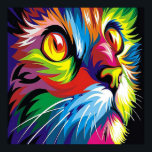 Cute pop art cat home kantoor decor poster<br><div class="desc">ontwerp op www.etsy.com/Shop/Mitkozh</div>