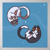 Cute Pop Art Cat Poster (Voorkant)