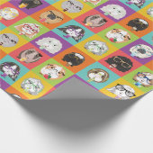 Cute Pop-Art Guinea Pig Wrapping Paper Cadeaupapier (Hoek)
