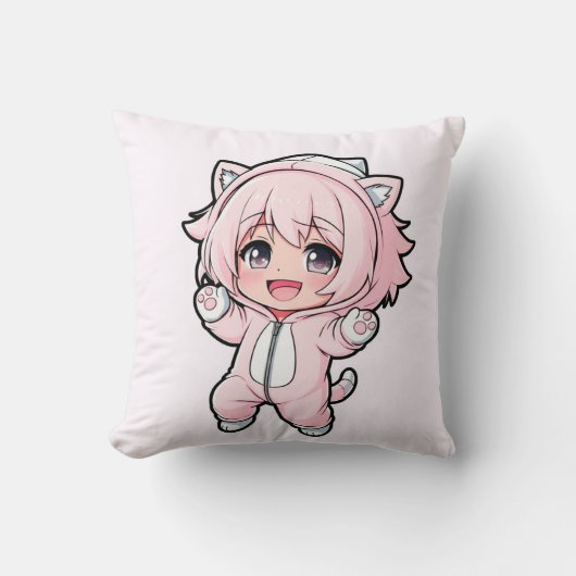 Cute Pop “In de maak” Design – Toekomst Droom Gi Kussen (Voorkant)