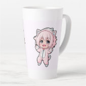 Cute Pop “In de maak” Design – Toekomst Droom Gi Latte Mok (Rechterhoek)