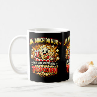 Cute Popcorn Joke – German Funny Saying Koffiemok