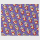 Cute Popcorn Sheep Fun Movie Cadeaupapier (Vlak)