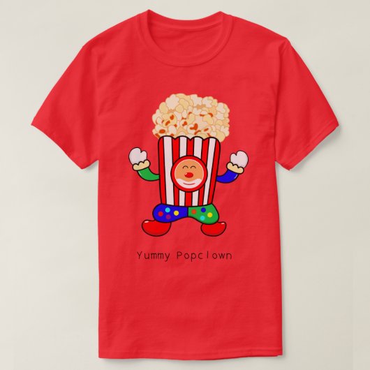 Cute Popcorn T-shirt (Design voorkant)