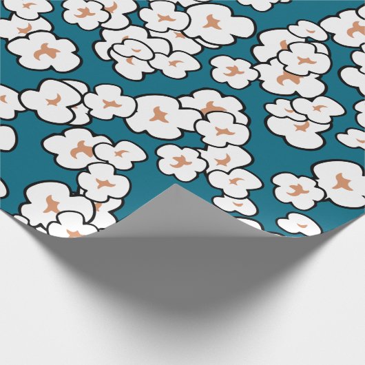 Cute Popcorn wrapping Paper Cadeaupapier (Hoek)