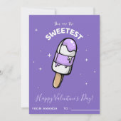 Cute Popsicle Ice-Cream Kinder Class Valentijnsdag Feestdagenkaart (Voorkant)