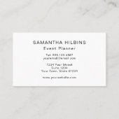 Cute Popsitern Pattern Pink Event Planner Visitekaartje (Achterkant)