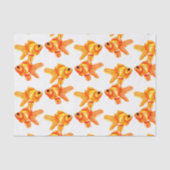 Cute Popyed Gold Fish Tissuepapier (Voorkant)