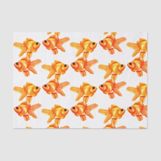 Cute Popyed Gold Fish Tissuepapier (Voorkant)