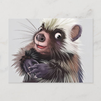 Cute Porcupine Briefkaart