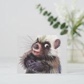 Cute Porcupine Briefkaart (Staand voorkant)