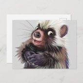Cute Porcupine Briefkaart (Voorkant / Achterkant)