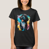 Cute Portuguese Water Dog on Portuguese Water Dog  T-shirt (Voorkant)