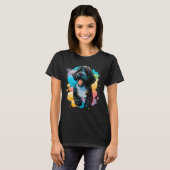 Cute Portuguese Water Dog on Portuguese Water Dog  T-shirt (Voorkant volledig)