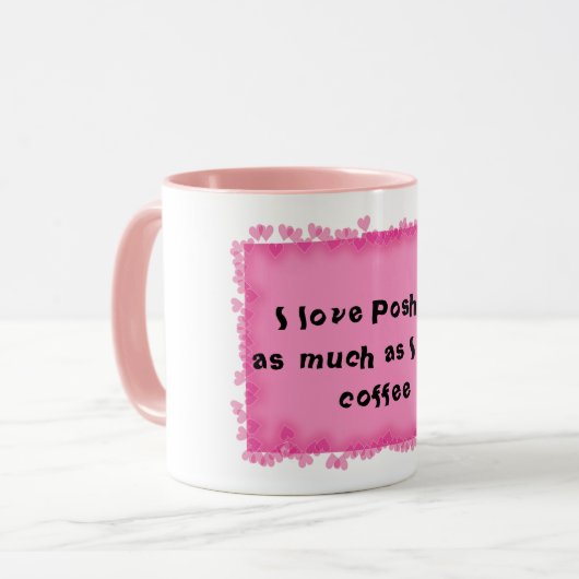 Cute Poshmark Coffee Mok (Voorkant links)