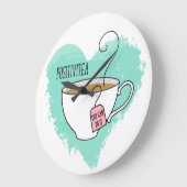 Cute Positivitea Gift for Afstuderen, New Job Grote Klok (Hoek)