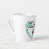 Cute Positivitea Gift for Afstuderen, New Job Latte Mok (Linkerhoek)