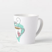 Cute Positivitea Gift for Afstuderen, New Job Latte Mok (Rechterhoek)