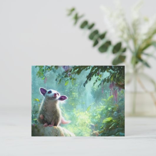 Cute Possum Briefkaart (Staand voorkant)