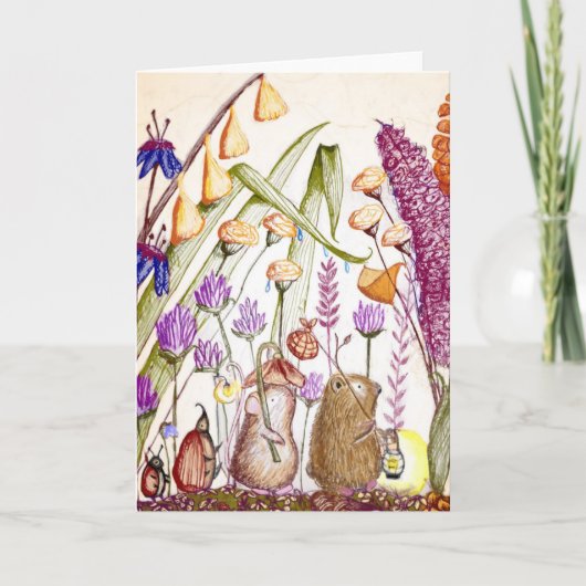Cute Postkaart Dieren Parade Kaart (Voorkant)