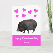 Cute Pot Bellied Valentijnsdag Card Kaart (Voorkant)