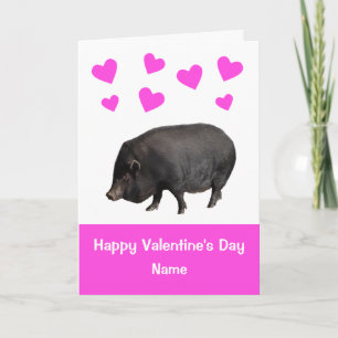 Cute Pot Bellied Valentijnsdag Card Kaart