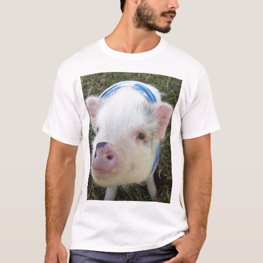 Cute Pot Belly Pig T-shirt (Voorkant)
