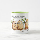 Cute Potates Funny Potato Pun Coffee Mok (Midden)