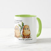 Cute Potates Funny Potato Pun Coffee Mok (Voorkant rechts)