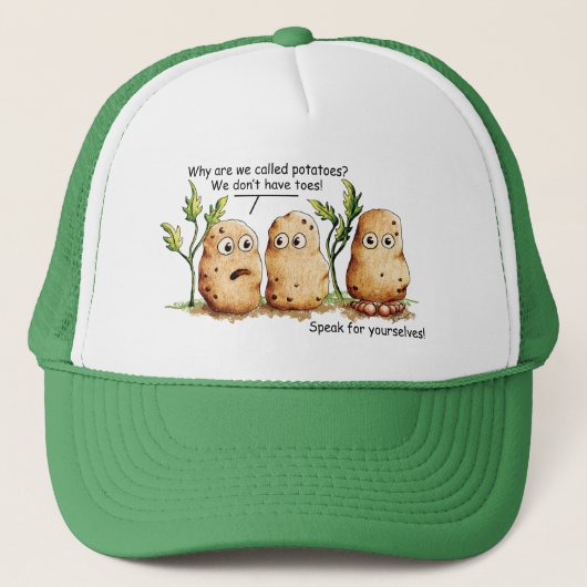 Cute Potates heeft een grappige aardappel  Trucker Pet (Voorkant)
