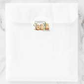 Cute Potates heeft Toes Funny Potato Pun Ronde Sticker (Tas)