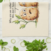 Cute Potates heeft Toes Funny Potato Pun Theedoek (Gevouwen)