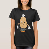 Cute Potatoe Hobby Chef Cooking Potatos T-shirt (Voorkant)